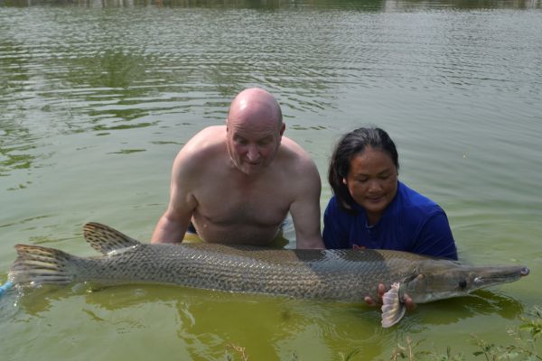 Gallery - Fishing in Thailand at Teak Tree Lake Alligator Gar